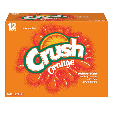 Crush Orange Soda Cans - Pack of 12 - Vape & Candy Wholesale