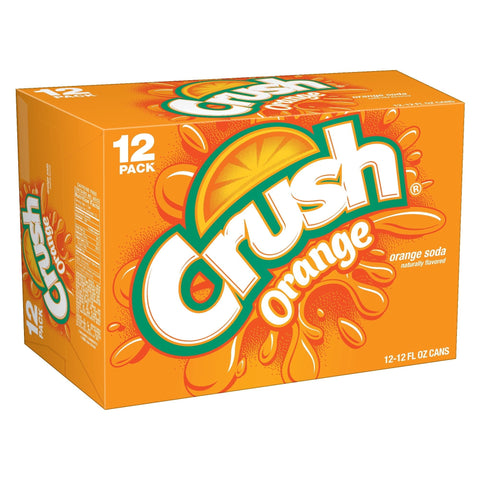 Crush Orange Soda Cans - Pack of 12 - Vape & Candy Wholesale