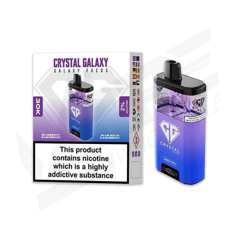 Crystal Galaxy Focus 30k Disposbale Vape Box of 5 - Vape & Candy Wholesale