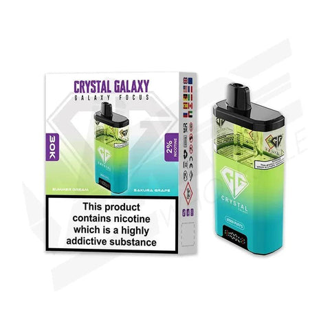 Crystal Galaxy Focus 30k Disposbale Vape Box of 5 - Vape & Candy Wholesale