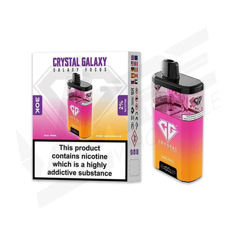 Crystal Galaxy Focus 30k Disposbale Vape Box of 5 - Vape & Candy Wholesale