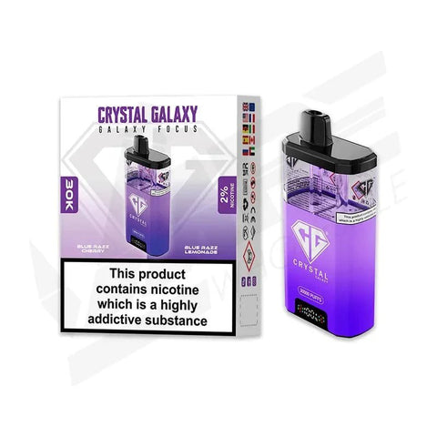 Crystal Galaxy Focus 30k Disposbale Vape Box of 5 - Vape & Candy Wholesale