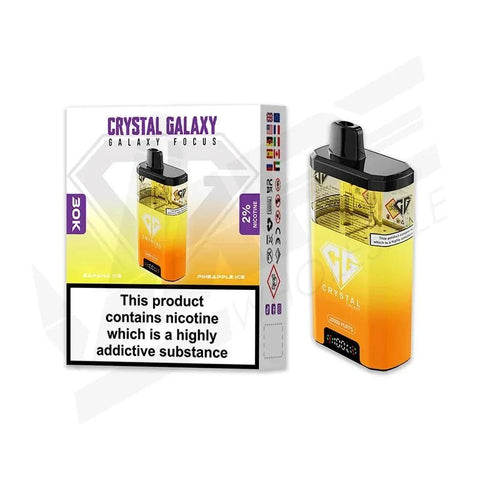 Crystal Galaxy Focus 30k Disposbale Vape Box of 5 - Vape & Candy Wholesale