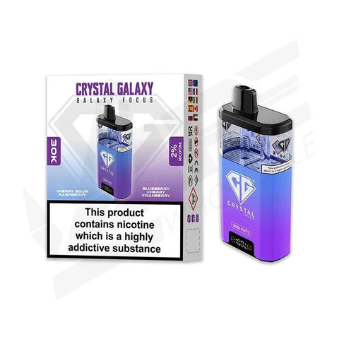 Crystal Galaxy Focus 30k Disposbale Vape Box of 5 - Vape & Candy Wholesale