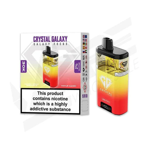 Crystal Galaxy Focus 30k Disposbale Vape Box of 5 - Vape & Candy Wholesale