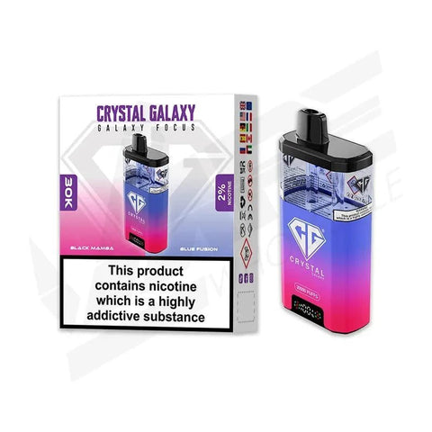 Crystal Galaxy Focus 30k Disposbale Vape Box of 5 - Vape & Candy Wholesale