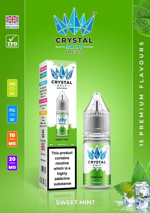 Crystal Salt 10ml Nic Salts E-Liquid - Pack of 10 - Vape & Candy Wholesale