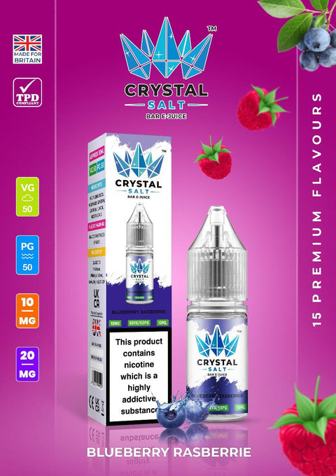 Crystal Salt 10ml Nic Salts E-Liquid - Pack of 10 - Vape & Candy Wholesale