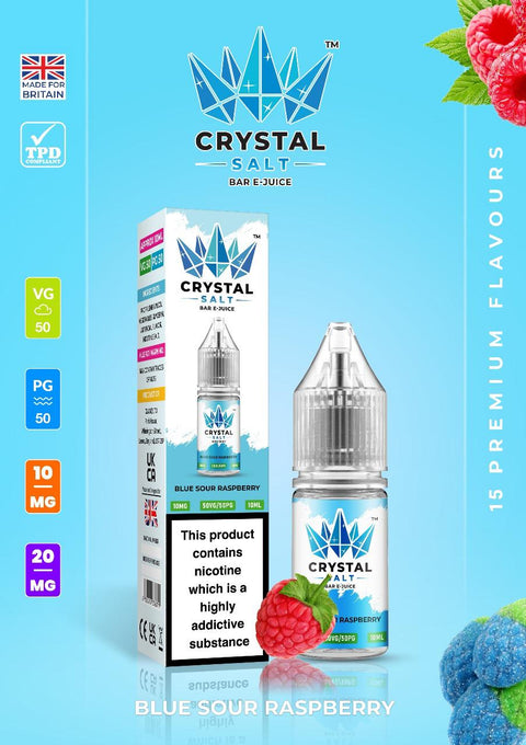 Crystal Salt 10ml Nic Salts E-Liquid - Pack of 10 - Vape & Candy Wholesale