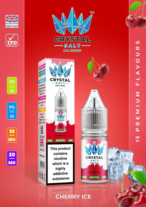 Crystal Salt 10ml Nic Salts E-Liquid - Pack of 10 - Vape & Candy Wholesale