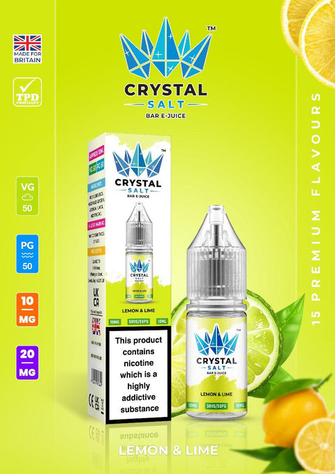 Crystal Salt 10ml Nic Salts E-Liquid - Pack of 10 - Vape & Candy Wholesale