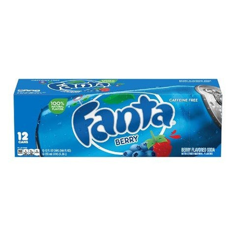 Fanta Berry Can 355ml - Pack of 12 - Vape & Candy Wholesale