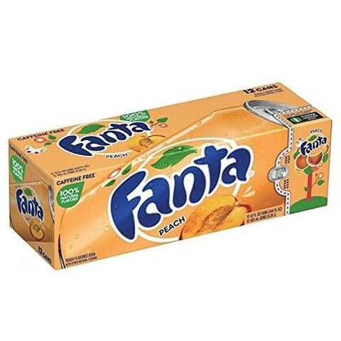 Fanta Peach Can 355ml Pack of 12 - Vape & Candy Wholesale