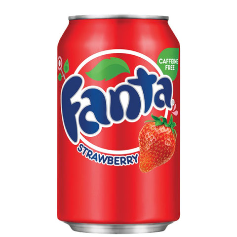 Fanta Strawberry Can 355ml - Pack of 12 - Vape & Candy Wholesale