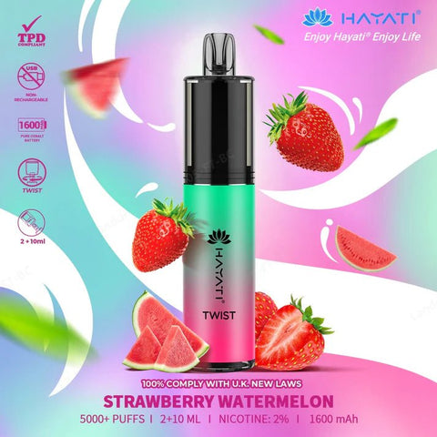 Hayati Twist 5000 Puffs Disposable Vape Pod Kit - Box of 10 - Vape & Candy Wholesale