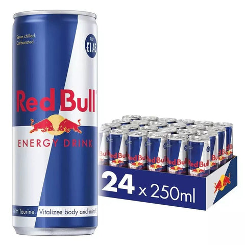 Red Bull Energy Drink Can 250ml - Pack of 24 - Vape & Candy Wholesale