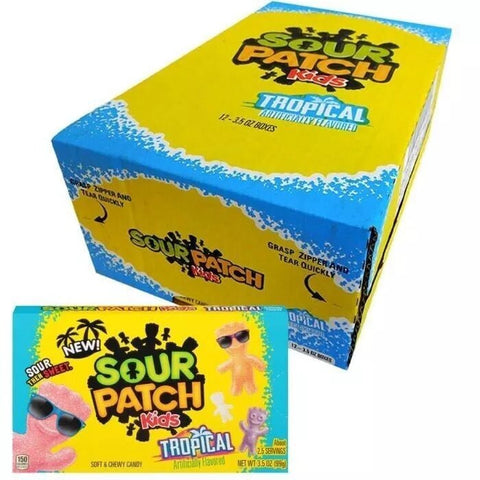 Sour Patch Kids Tropical Candy 3.5oz - Pack of 12 - Vape & Candy Wholesale