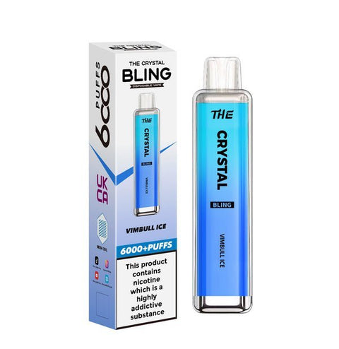 The Crystal Bling 6000 Puffs Disposable Vape - Box of 10 - Bulk Vape Wholesale