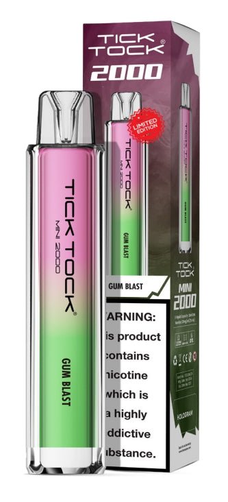 Tick Tock Mini 2000 Disposable Vape Pack of 10 - Vape & Candy Wholesale