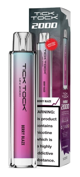 Tick Tock Mini 2000 Disposable Vape Pack of 10 - Vape & Candy Wholesale