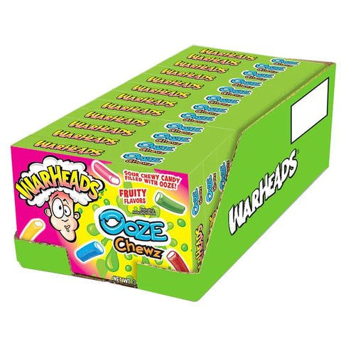 Warheads Sour Ooze Chewz 3.5oz - Pack of 12 - Vape & Candy Wholesale