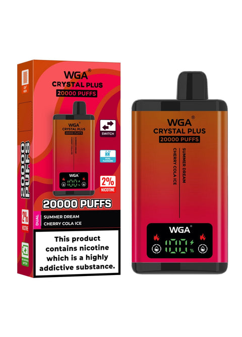 WGA Crystal Plus 20000 Disposable Vape Pack of 10 - Vape & Candy Wholesale