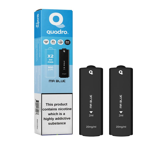 4 in 1 Quadro 2400 Puffs Replacement Pods Box of 10 - Vape & Candy Wholesale