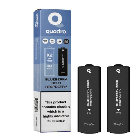 4 in 1 Quadro 2400 Puffs Replacement Pods Box of 10 - Vape & Candy Wholesale