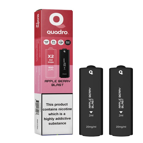 4 in 1 Quadro 2400 Puffs Replacement Pods Box of 10 - Vape & Candy Wholesale