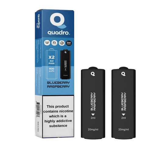 4 in 1 Quadro 2400 Puffs Replacement Pods Box of 10 - Vape & Candy Wholesale