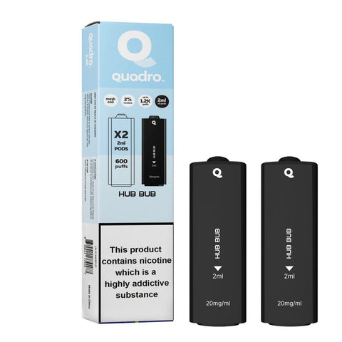 4 in 1 Quadro 2400 Puffs Replacement Pods Box of 10 - Vape & Candy Wholesale