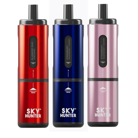 4 in 1 Sky Hunter 2600 Puffs Disposable Vape Pod Kit Pack of 5 - Vape & Candy Wholesale