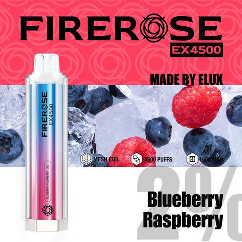 Elux Firerose EX4500 Disposable Vape Pod Box of 10 - Vape & Candy Wholesale