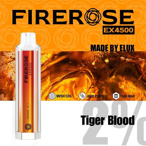 Elux Firerose EX4500 Disposable Vape Pod Box of 10 - Vape & Candy Wholesale