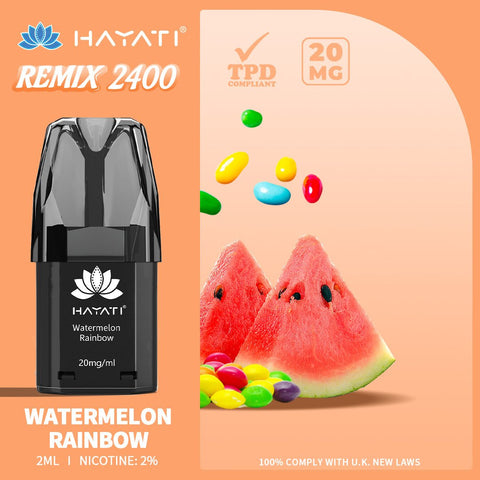 Hayati Remix 2400 Puffs Replacement Pods - Vape & Candy Wholesale