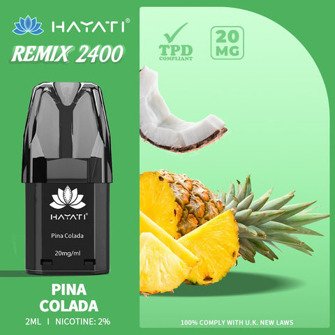 Hayati Remix 2400 Puffs Replacement Pods - Vape & Candy Wholesale