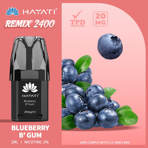 Hayati Remix 2400 Puffs Replacement Pods - Vape & Candy Wholesale