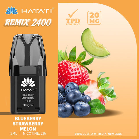 Hayati Remix 2400 Puffs Replacement Pods - Vape & Candy Wholesale