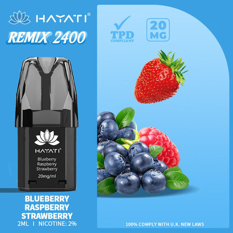 Hayati Remix 2400 Puffs Replacement Pods - Vape & Candy Wholesale