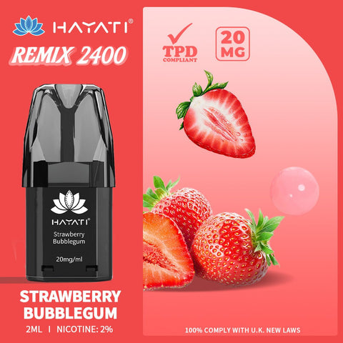 Hayati Remix 2400 Puffs Replacement Pods - Vape & Candy Wholesale