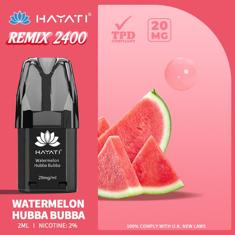 Hayati Remix 2400 Puffs Replacement Pods - Vape & Candy Wholesale