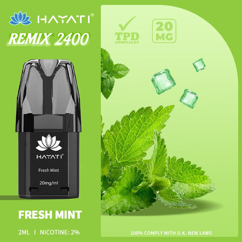 Hayati Remix 2400 Puffs Replacement Pods - Vape & Candy Wholesale