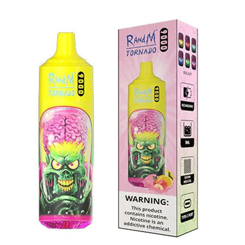 R and M Tornado 9000 Disposable Vape Puff Pod Box of 10 - Vape & Candy Wholesale