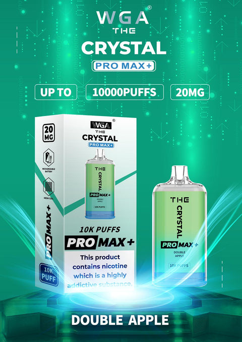 The Crystal Pro Max + 10000 Disposable Vape Puff Pod Box of 10 - Vape & Candy Wholesale