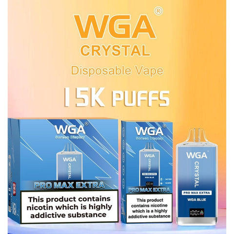 WGA Crystal Pro Max 15000 Puffs Disposable Vape Box of 10 - Vape & Candy Wholesale