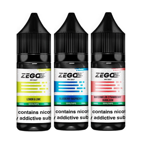 Zego Nic Salt 10ml E-Liquid - Box of 10 - Vape & Candy Wholesale